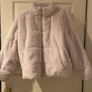 CREAM FUR COAT ZARA